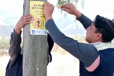 Limpieza y Colocado de Letreros Informativos en el Parque Metropolitano Arocagua